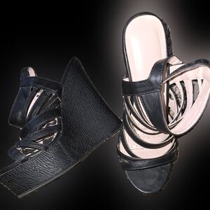 Wedge sandals,  3" size 6